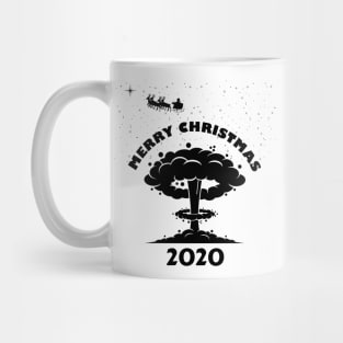 Quarantined Christmas Disaster Black Mug